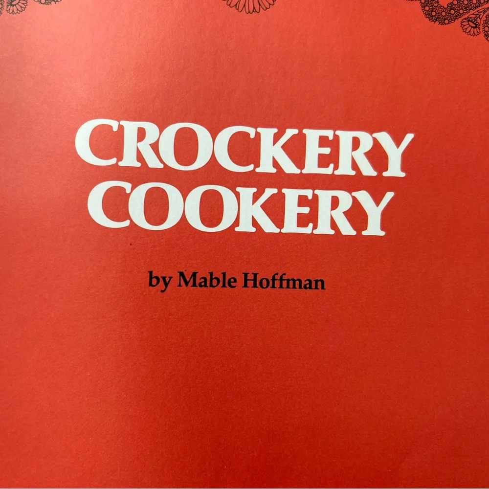 Crockery‎ Cookery by Mable Hoffman Slow Cooker Vintage Cookbook